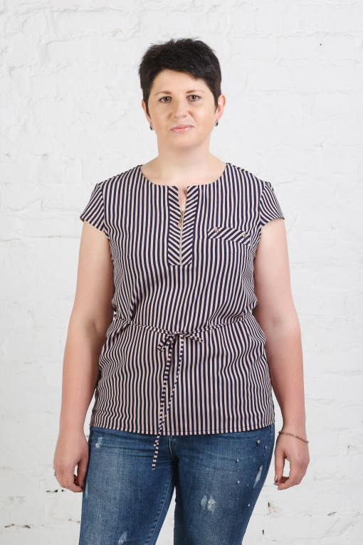 Женская блуза Б-776 в полоску