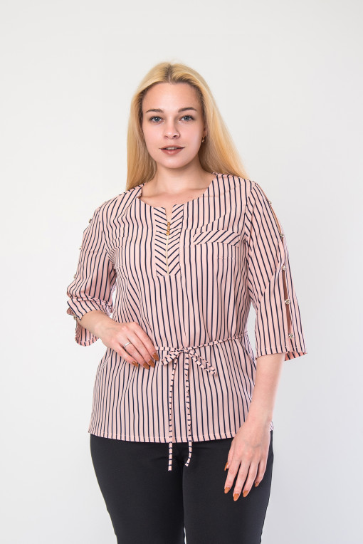 Элегантная женская блуза полоска б-9090