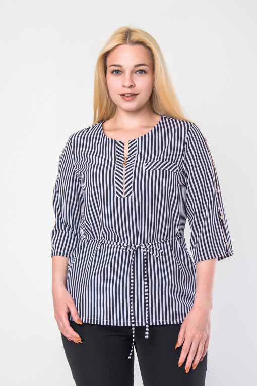 Элегантная женская блуза полоска б-9090
