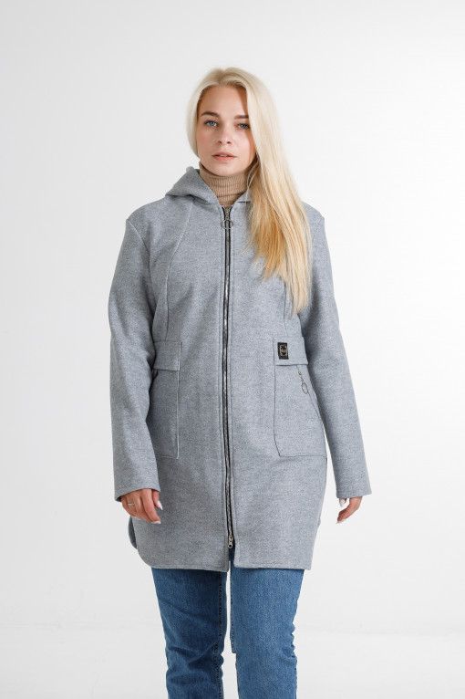 Жіночий кашеміровий кардиган Меган сірого кольору