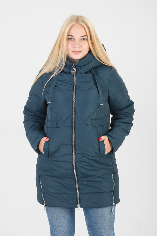 Демісезонна жіноча зелена куртка Майлі 