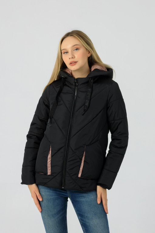 Демисезонная куртка  Обри чёрная