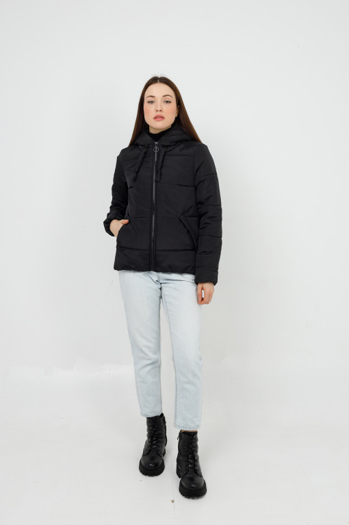 Полуспортивная куртка для девушки Тутси чёрная  