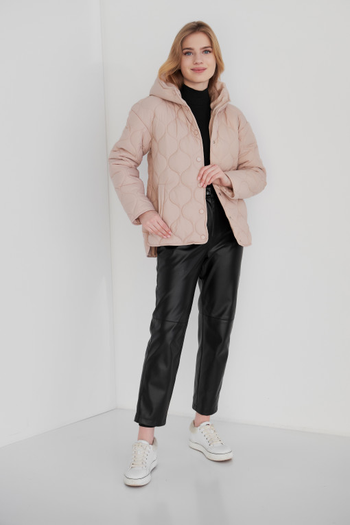 Весняна стьобана куртка Вінді рожева
