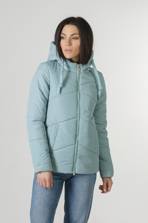 Бирюзовая весенняя куртка Пинки