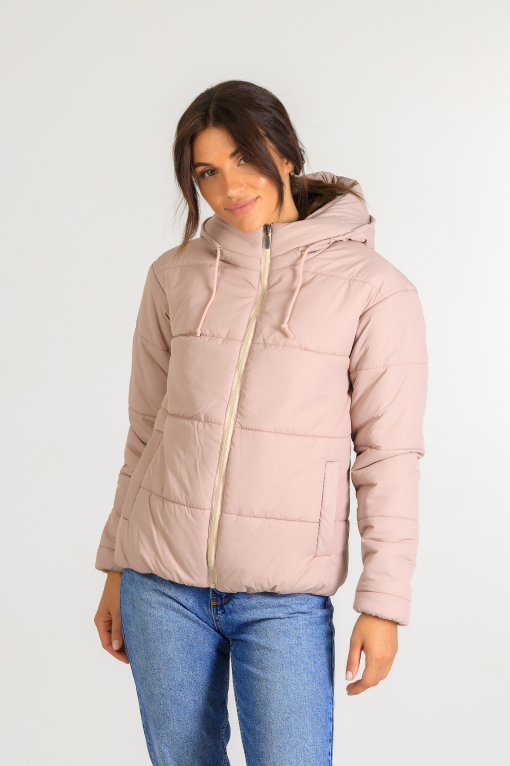 Демисезонная женская стильная куртка Тахо розового цвета