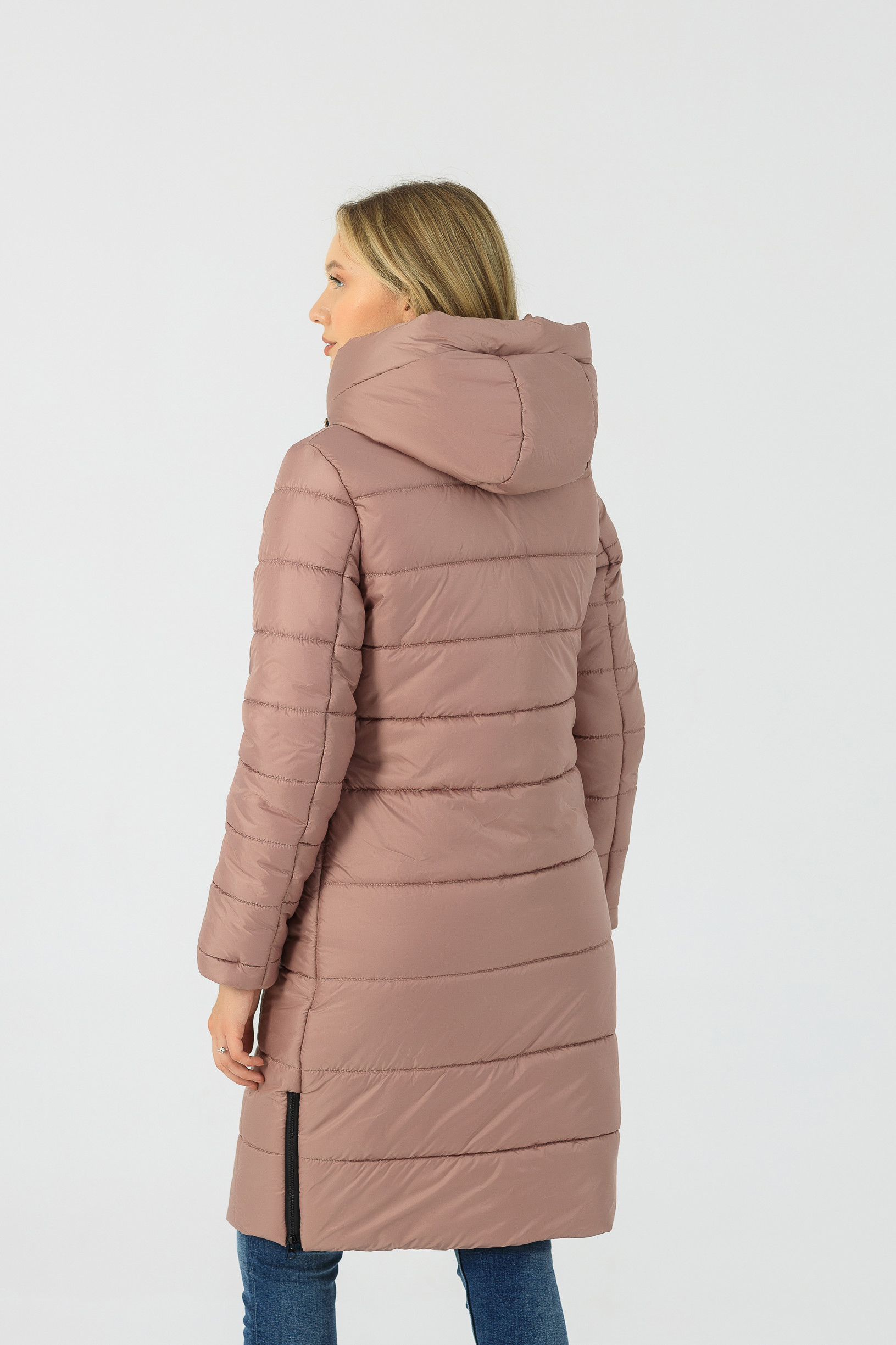 Зимове жіноче пальто Шейла рожевого кольору