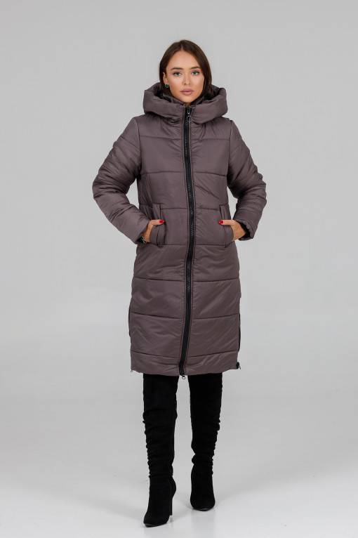 Зимове пальто кольору мокко Дарсі