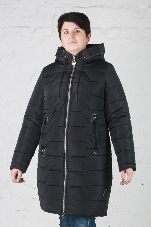 Куртка зимова без хутра Кайлі темний графіт