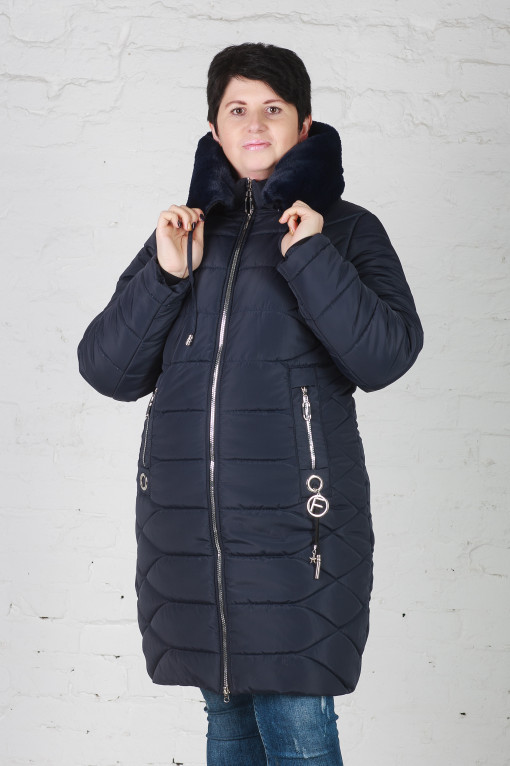 Зимова жіноча куртка Слава синя
