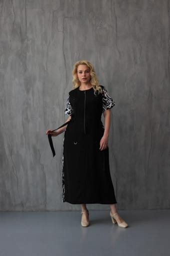 Легке літнє плаття з крепу 