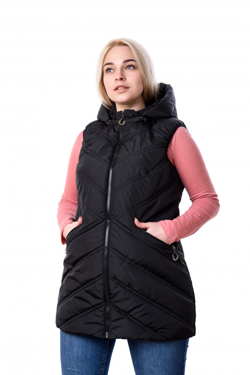 Жіноча чорна жилетка Сімба