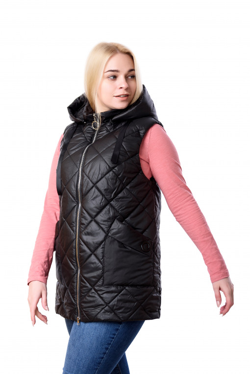 Жіноча безрукавка Кіра чорного кольору