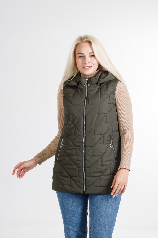 Жіноча безрукавка Феба зеленого кольору