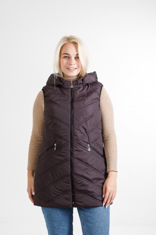 Жіноча жилетка Сімба сливового кольору
