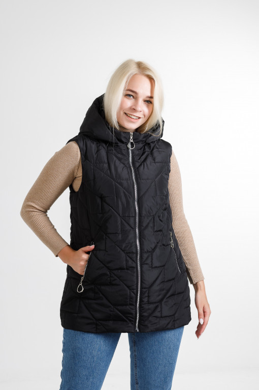 Жіноча безрукавка Феба чорного кольору